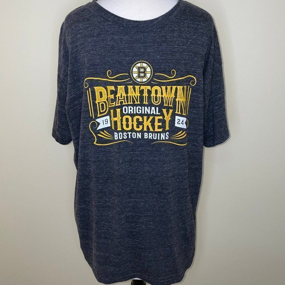 Fanatics Beantown Original Hockey‎ Boston Bruins 1924 Tee | Dark Gray | Men's XL